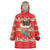 Funny Dachshund Dog Light Up Christmas Wearable Blanket Hoodie Snowy Village Red Holiday Design - Wonder Print Shop