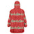 Funny Dachshund Dog Light Up Christmas Wearable Blanket Hoodie Snowy Village Red Holiday Design - Wonder Print Shop