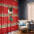Funny Dachshund Dog Light Up Christmas Window Curtain Snowy Village Red Holiday Design - Wonder Print Shop