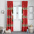 Funny Dachshund Dog Light Up Christmas Window Curtain Snowy Village Red Holiday Design - Wonder Print Shop