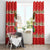 Funny Dachshund Dog Light Up Christmas Window Curtain Snowy Village Red Holiday Design - Wonder Print Shop