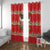 Funny Dachshund Dog Light Up Christmas Window Curtain Snowy Village Red Holiday Design - Wonder Print Shop