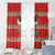 Funny Dachshund Dog Light Up Christmas Window Curtain Snowy Village Red Holiday Design - Wonder Print Shop