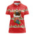 Funny Dachshund Dog Light Up Christmas Women Polo Shirt Snowy Village Red Holiday Design - Wonder Print Shop