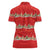 Funny Dachshund Dog Light Up Christmas Women Polo Shirt Snowy Village Red Holiday Design - Wonder Print Shop
