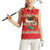 Funny Dachshund Dog Light Up Christmas Women Sleeveless Polo Shirt Snowy Village Red Holiday Design - Wonder Print Shop