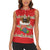 Funny Dachshund Dog Light Up Christmas Women Sleeveless Polo Shirt Snowy Village Red Holiday Design - Wonder Print Shop