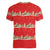 Funny Dachshund Dog Light Up Christmas Women V-Neck T-Shirt Snowy Village Red Holiday Design - Wonder Print Shop