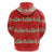 Funny Dachshund Dog Light Up Christmas Zip Hoodie Snowy Village Red Holiday Design - Wonder Print Shop