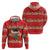 Funny Dachshund Dog Light Up Christmas Zip Hoodie Snowy Village Red Holiday Design - Wonder Print Shop