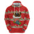 Funny Dachshund Dog Light Up Christmas Zip Hoodie Snowy Village Red Holiday Design - Wonder Print Shop