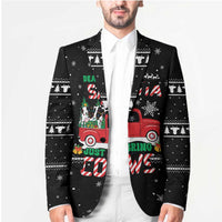 Funny Christmas Cows in Red Truck Blazer Dear Santa Just Bring Cows Quote on Snowflake - Wonder Print Shop