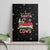 Funny Christmas Cows in Red Truck Canvas Wall Art Dear Santa Just Bring Cows Quote on Snowflake - Wonder Print Shop