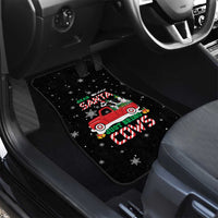 Funny Christmas Cows in Red Truck Car Mats Dear Santa Just Bring Cows Quote on Snowflake - Wonder Print Shop