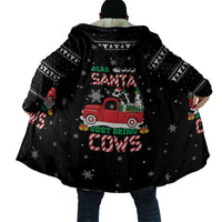 Funny Christmas Cows in Red Truck Cloak Dear Santa Just Bring Cows Quote on Snowflake - Wonder Print Shop