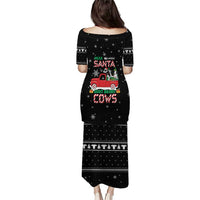 Funny Christmas Cows in Red Truck Puletasi Dear Santa Just Bring Cows Quote on Snowflake - Wonder Print Shop