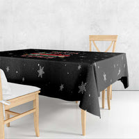 Funny Christmas Cows in Red Truck Tablecloth Dear Santa Just Bring Cows Quote on Snowflake - Wonder Print Shop