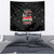 Funny Christmas Cows in Red Truck Tapestry Dear Santa Just Bring Cows Quote on Snowflake - Wonder Print Shop