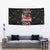 Funny Christmas Cows in Red Truck Tapestry Dear Santa Just Bring Cows Quote on Snowflake - Wonder Print Shop