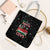 Funny Christmas Cows in Red Truck Tote Bag Dear Santa Just Bring Cows Quote on Snowflake - Wonder Print Shop