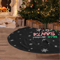 Funny Christmas Cows in Red Truck Tree Skirt Dear Santa Just Bring Cows Quote on Snowflake - Wonder Print Shop