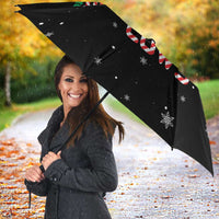 Funny Christmas Cows in Red Truck Umbrella Dear Santa Just Bring Cows Quote on Snowflake - Wonder Print Shop