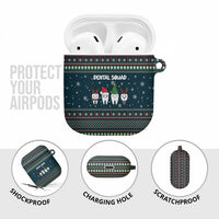 Funny Christmas Dental Squad Tooth Characters AirPods Case Snowflake Pattern Design - Wonder Print Shop