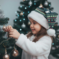 Funny Christmas Dental Squad Tooth Characters Christmas Santa Hat Snowflake Pattern Design - Wonder Print Shop