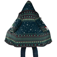Funny Christmas Dental Squad Tooth Characters Cloak Snowflake Pattern Design - Wonder Print Shop
