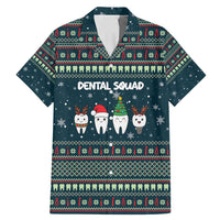 Funny Christmas Dental Squad Tooth Characters Family Matching Mermaid Dress and Hawaiian Shirt Snowflake Pattern Design - Wonder Print Shop