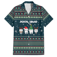 Funny Christmas Dental Squad Tooth Characters Family Matching Off Shoulder Maxi Dress and Hawaiian Shirt Snowflake Pattern Design - Wonder Print Shop