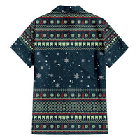 Funny Christmas Dental Squad Tooth Characters Family Matching Short Sleeve Bodycon Dress and Hawaiian Shirt Snowflake Pattern Design - Wonder Print Shop