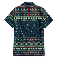 Funny Christmas Dental Squad Tooth Characters Hawaiian Shirt Snowflake Pattern Design - Wonder Print Shop