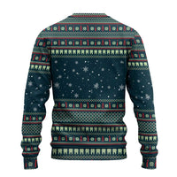 Funny Christmas Dental Squad Tooth Characters Ugly Christmas Sweater Snowflake Pattern Design - Wonder Print Shop