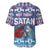 Jesus Not To Day Satan Christmas Baseball Jersey Funny Xmas Holiday Patterns - Wonder Print Shop