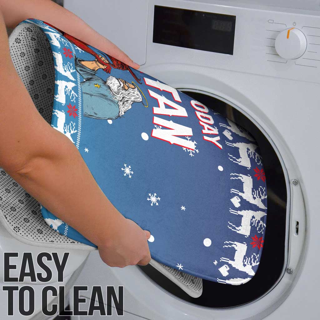 Jesus Not To Day Satan Christmas Bathroom Set Funny Xmas Holiday Patterns - Wonder Print Shop