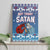 Jesus Not To Day Satan Christmas Canvas Wall Art Funny Xmas Holiday Patterns - Wonder Print Shop