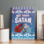 Jesus Not To Day Satan Christmas Canvas Wall Art Funny Xmas Holiday Patterns - Wonder Print Shop