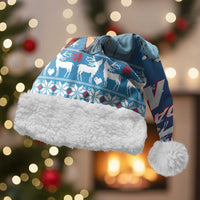 Jesus Not To Day Satan Christmas Santa Hat Funny Xmas Holiday Patterns - Wonder Print Shop