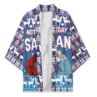 Jesus Not To Day Satan Christmas Kimono Funny Xmas Holiday Patterns - Wonder Print Shop
