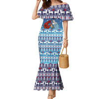 Jesus Not To Day Satan Christmas Mermaid Dress Funny Xmas Holiday Patterns - Wonder Print Shop
