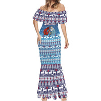 Jesus Not To Day Satan Christmas Mermaid Dress Funny Xmas Holiday Patterns - Wonder Print Shop