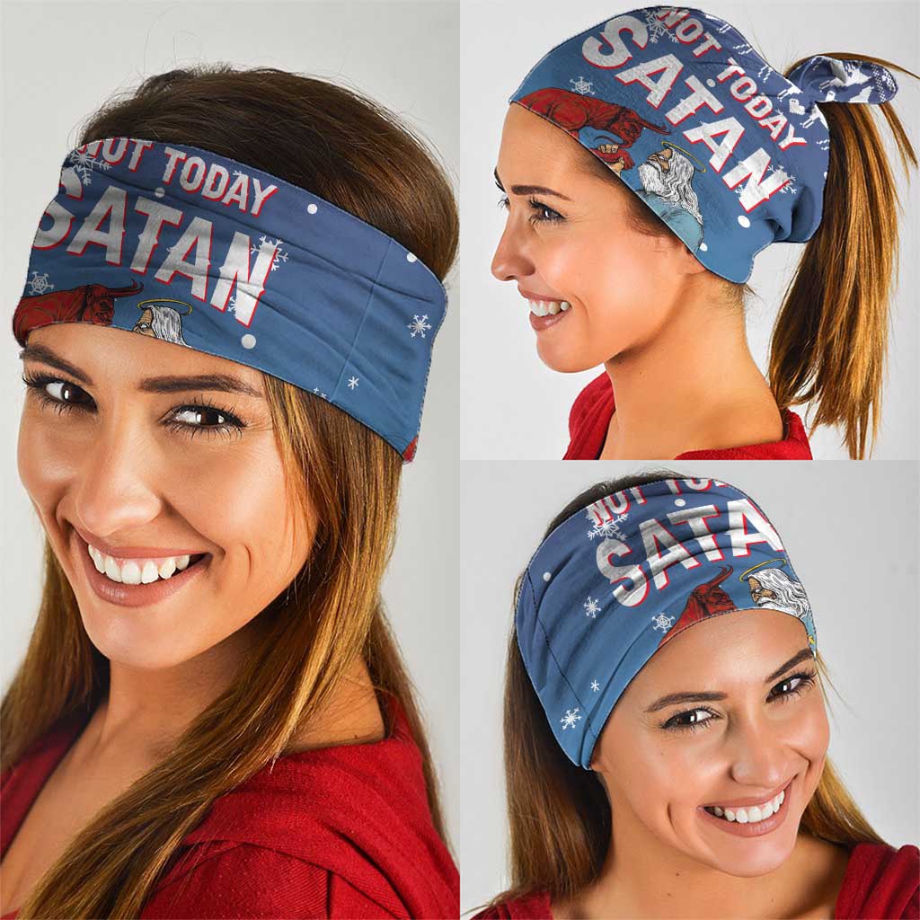 Jesus Not To Day Satan Christmas Neck Gaiter Funny Xmas Holiday Patterns - Wonder Print Shop