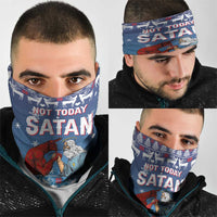 Jesus Not To Day Satan Christmas Neck Gaiter Funny Xmas Holiday Patterns - Wonder Print Shop