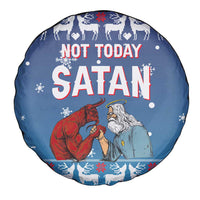 Jesus Not To Day Satan Christmas Spare Tire Cover Funny Xmas Holiday Patterns - Wonder Print Shop