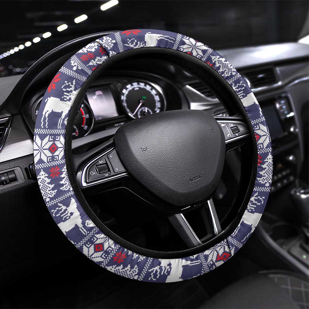 Jesus Not To Day Satan Christmas Steering Wheel Cover Funny Xmas Holiday Patterns - Wonder Print Shop