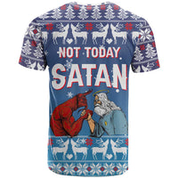 Jesus Not To Day Satan Christmas T Shirt Funny Xmas Holiday Patterns - Wonder Print Shop