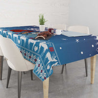 Jesus Not To Day Satan Christmas Tablecloth Funny Xmas Holiday Patterns - Wonder Print Shop