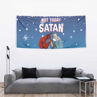 Jesus Not To Day Satan Christmas Tapestry Funny Xmas Holiday Patterns - Wonder Print Shop