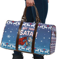 Jesus Not To Day Satan Christmas Travel Bag Funny Xmas Holiday Patterns - Wonder Print Shop